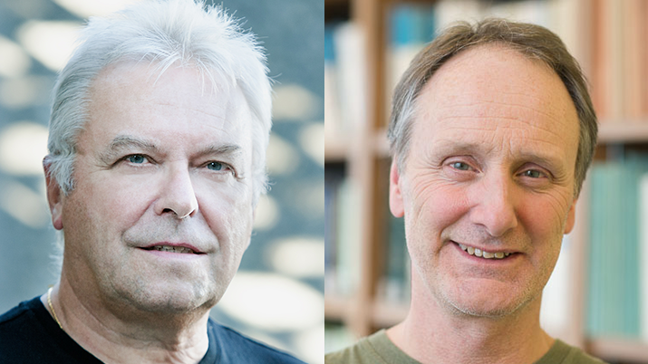 Headshots of both Dr. Henry and Dr. Gregory smiling at the camera. Both are older white men. Greg has short brown hair, and Derek has short white hair.