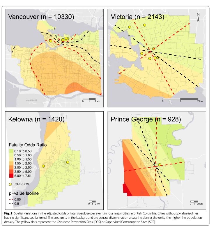 Graphic showing risk areas in Vancouver, with the south east being at the highest risk